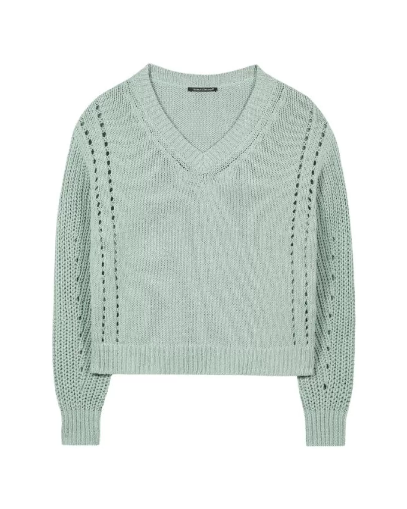 Ribbed Lace Detail Pullover<Luisa Cerano New