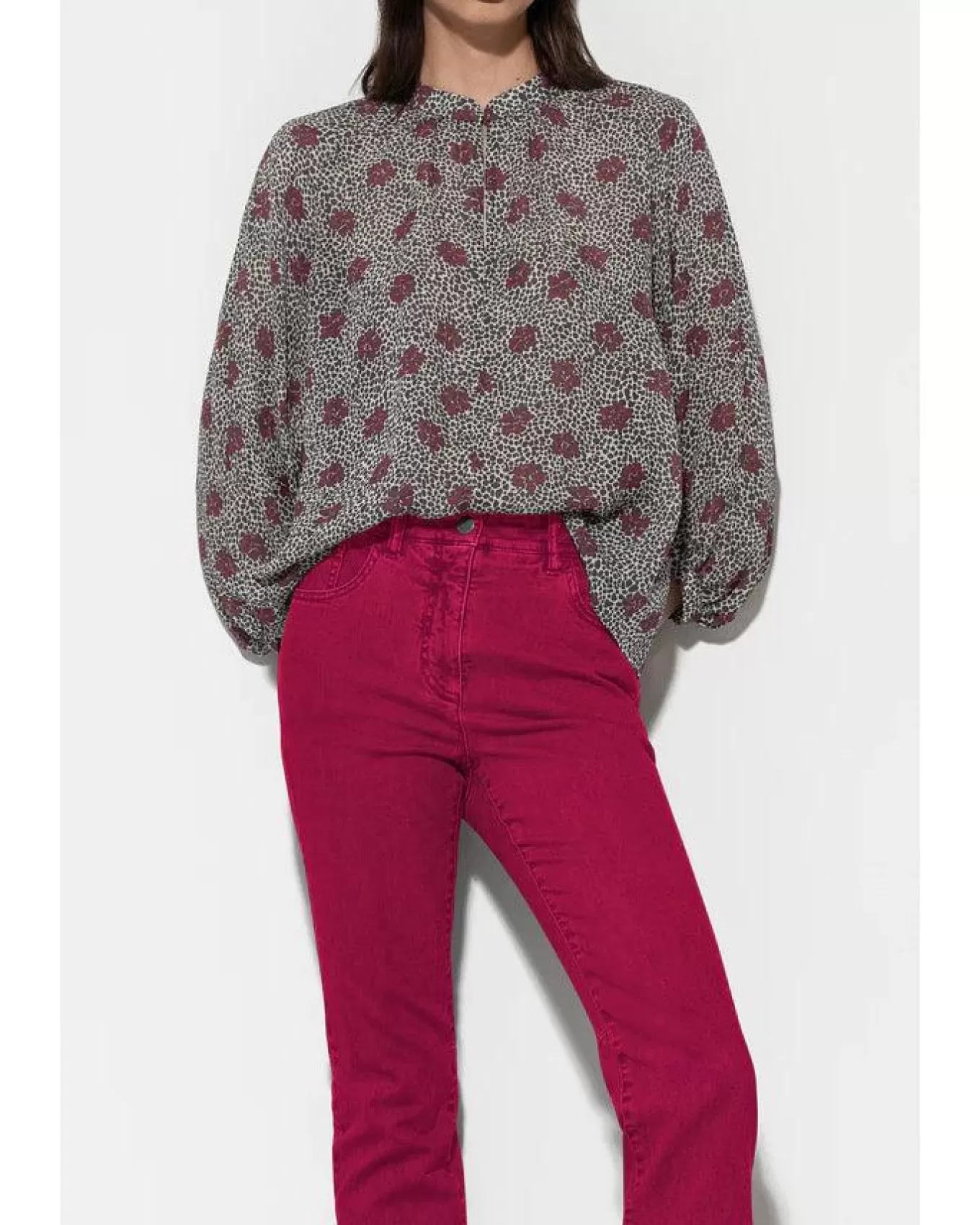 Spotted Floral Blouse<Luisa Cerano Cheap