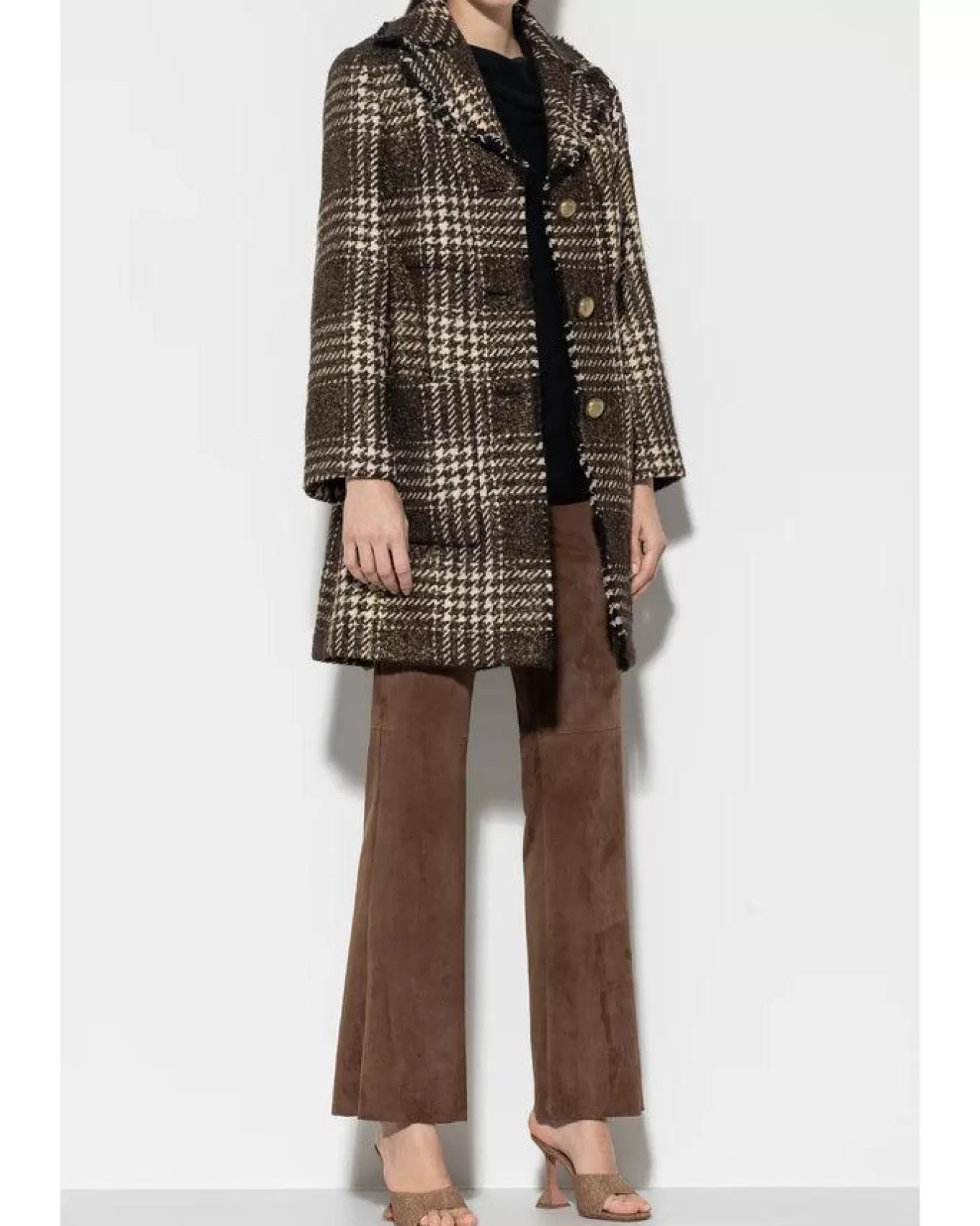 Vintage Check Coat<Luisa Cerano Outlet