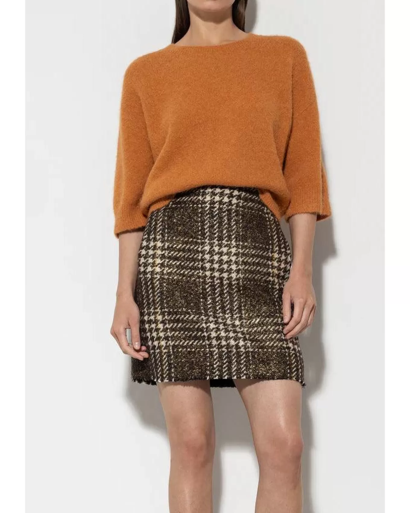 Vintage Check Mini Skirt<Luisa Cerano New