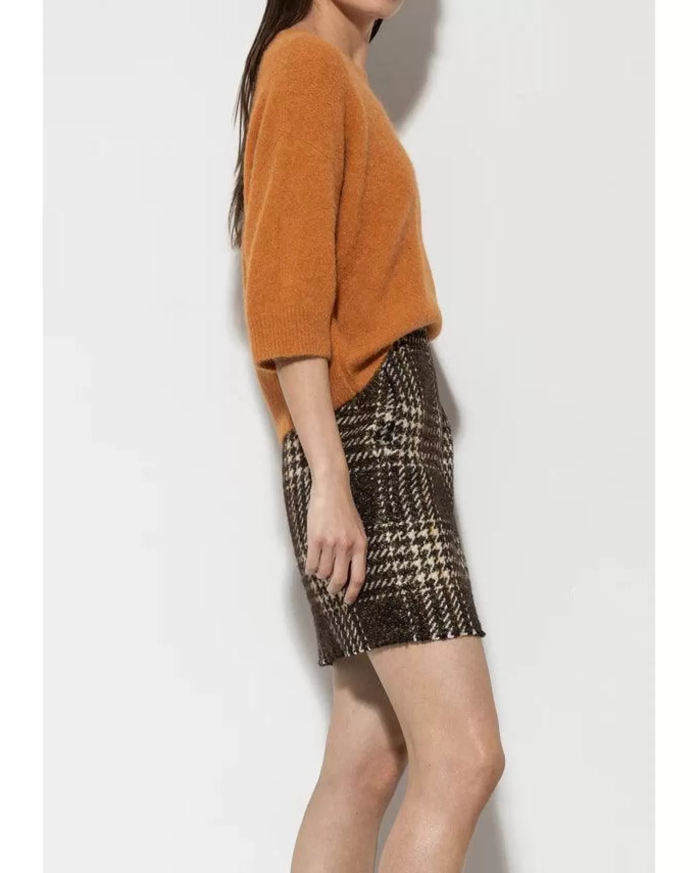 Vintage Check Mini Skirt<Luisa Cerano New