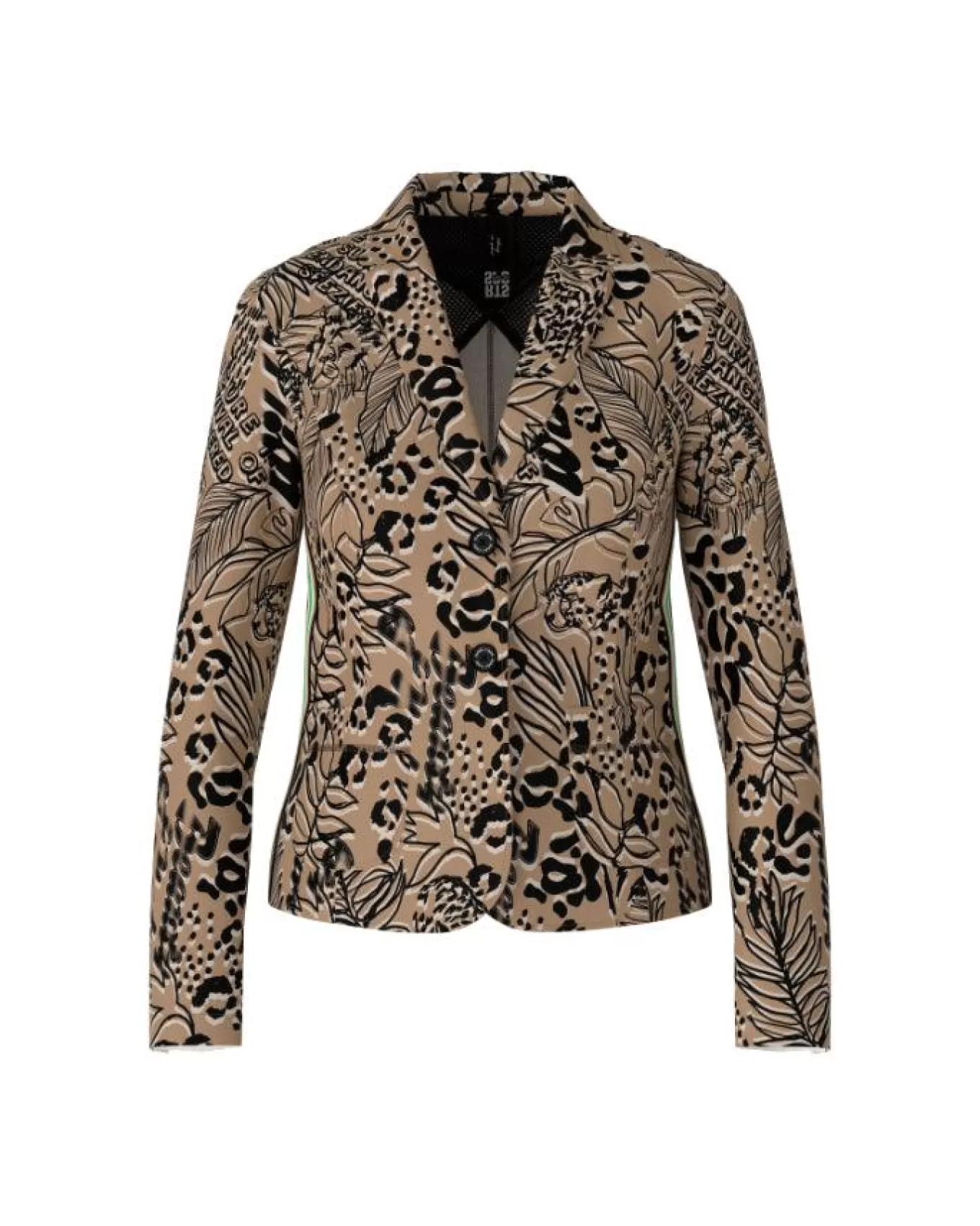 Animal Crossing Print Scuba Blazer<Marc Cain Fashion