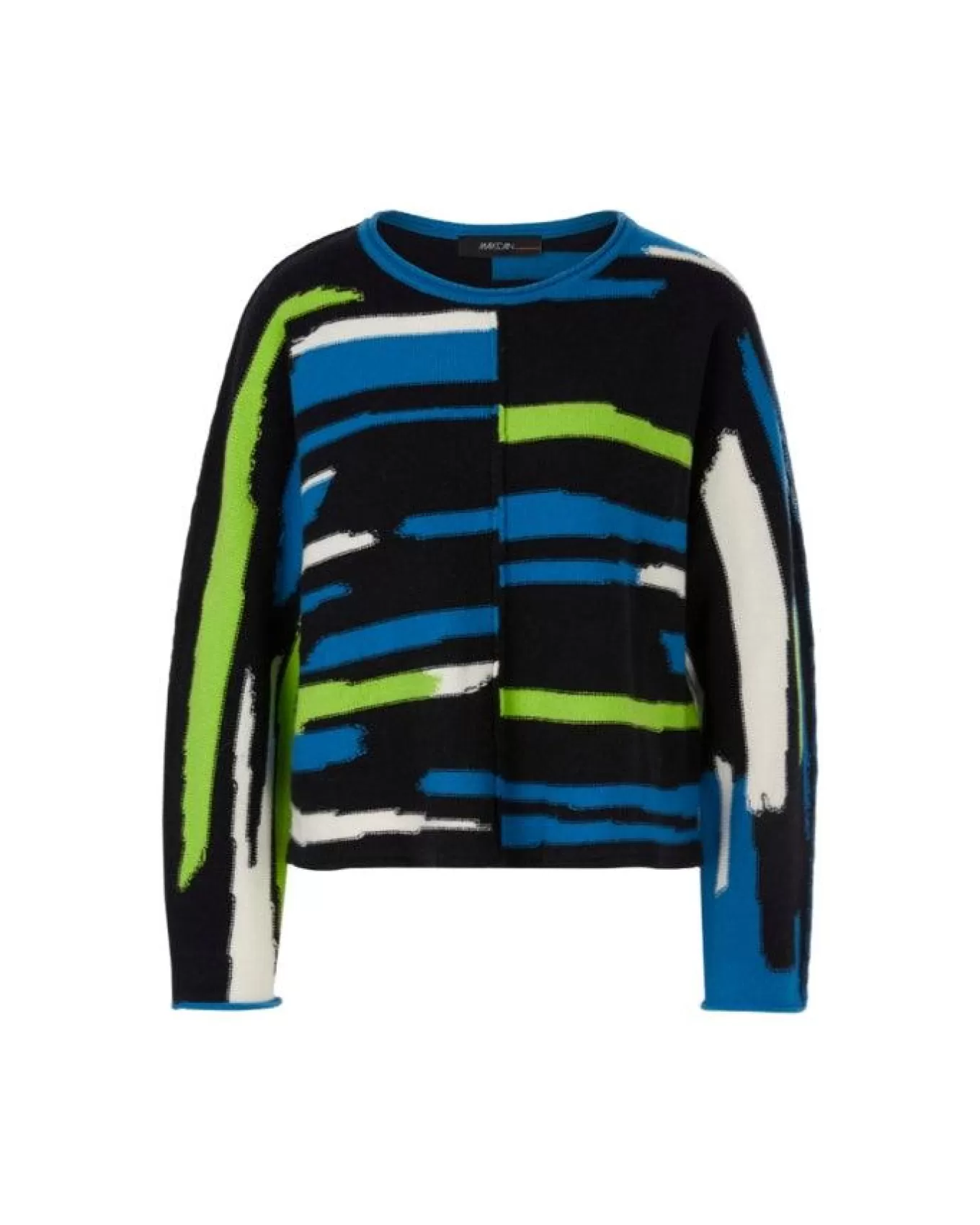 Asymmetric Stripe Pattern Sweater<Marc Cain Store