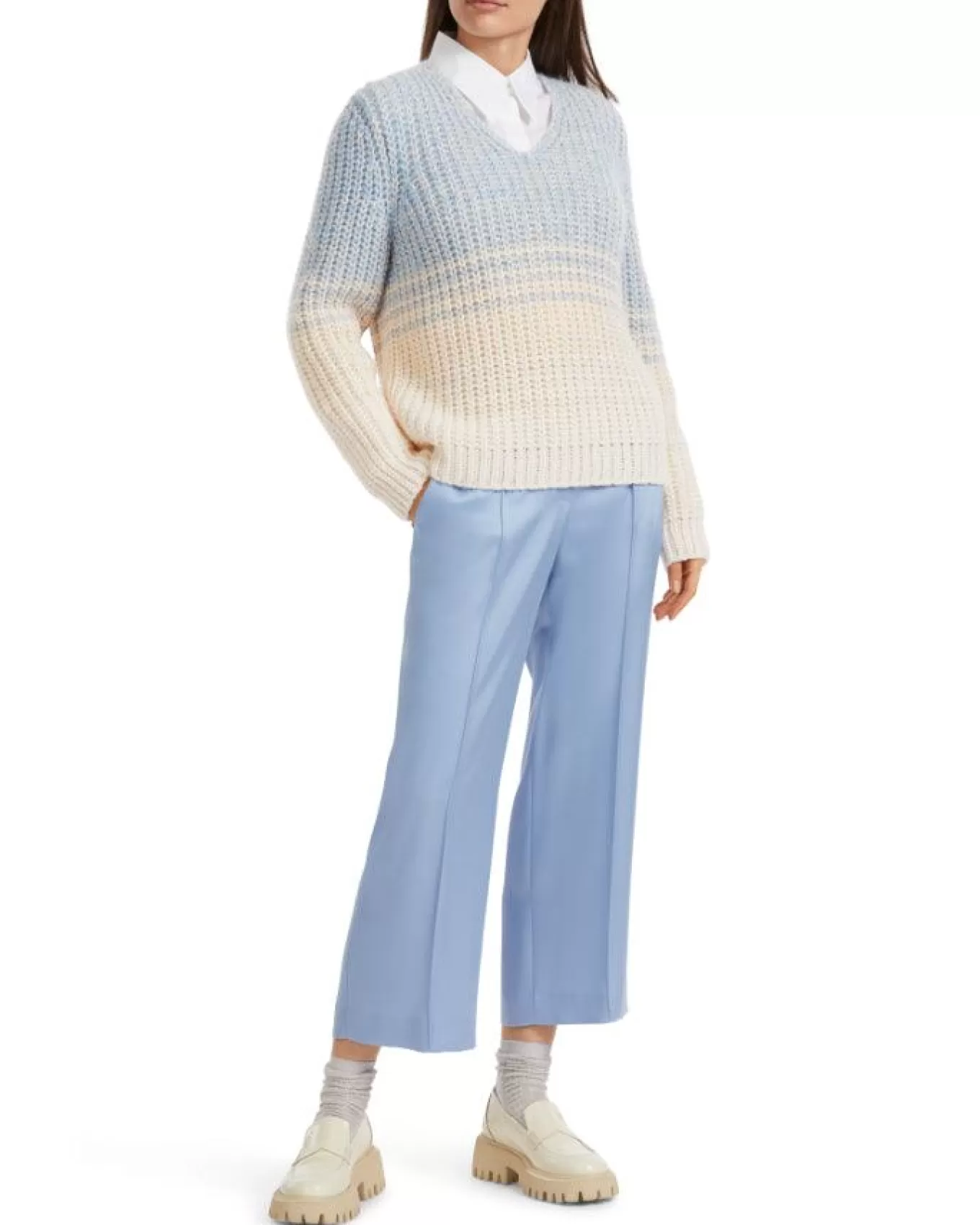 Chunk Knit Gradient Pullover<Marc Cain Shop