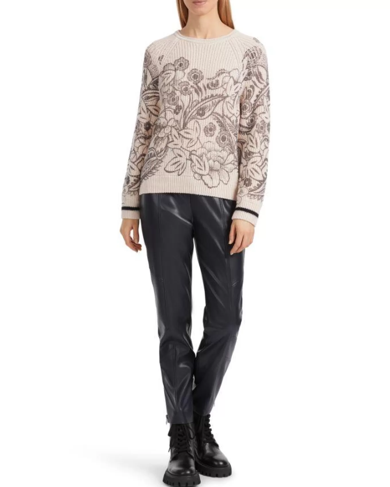 Embroidered Wool Pullover<Marc Cain Outlet