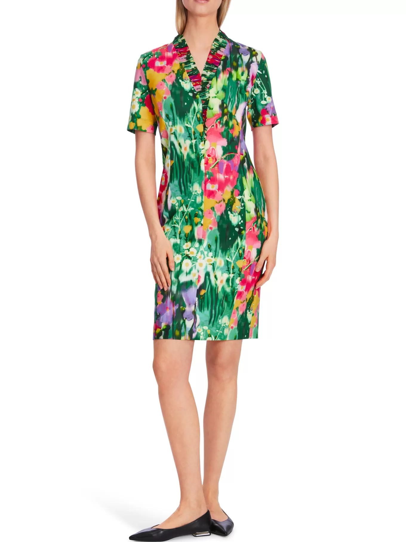 Eyecathing Floral Print Dress<Marc Cain Best