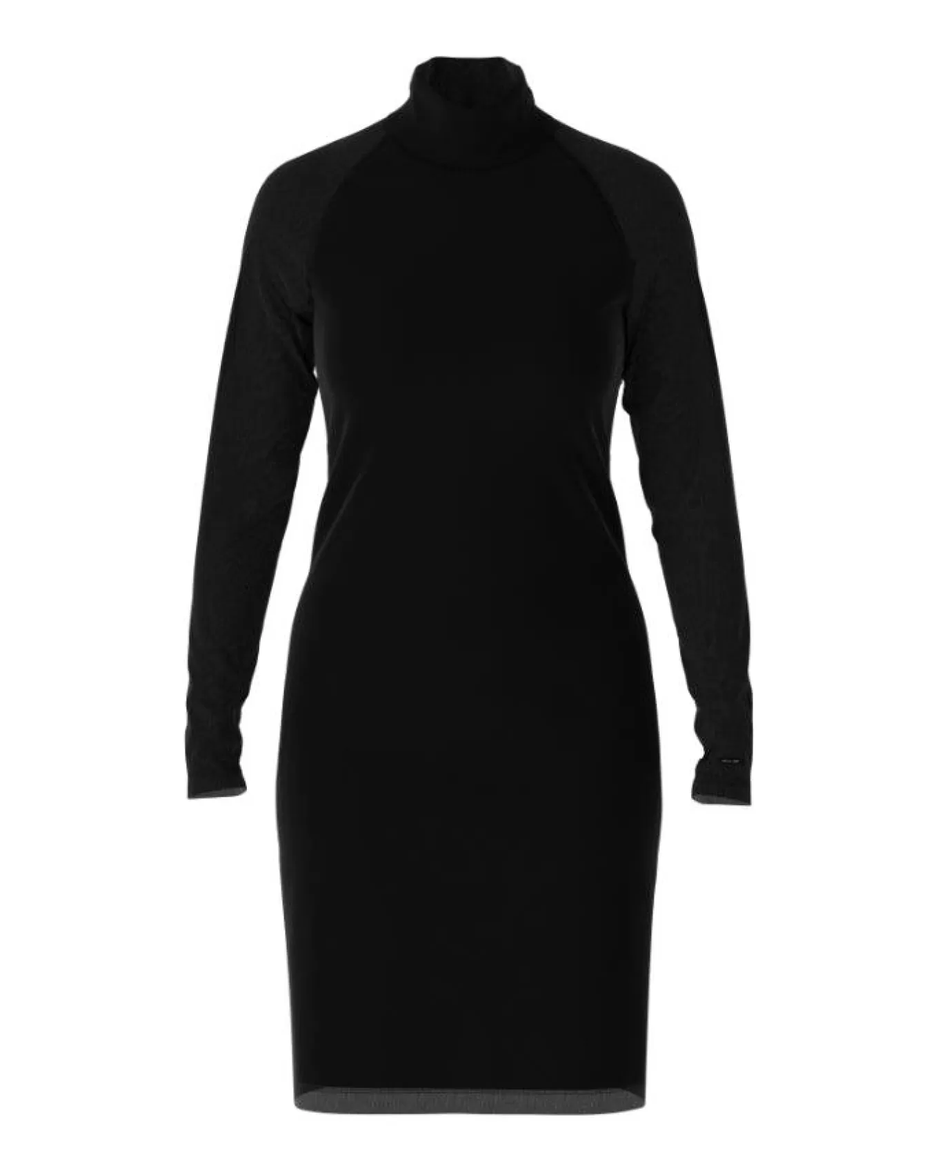 Fitted Mesh High Neck Dress<Marc Cain Best Sale