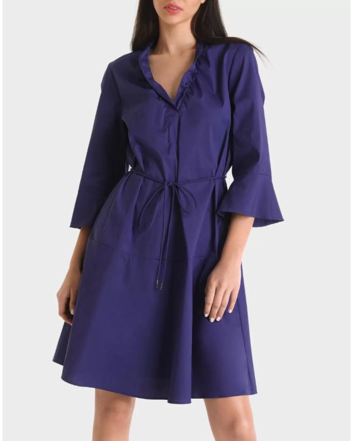 Flounce Sleeve Dress<Marc Cain Shop