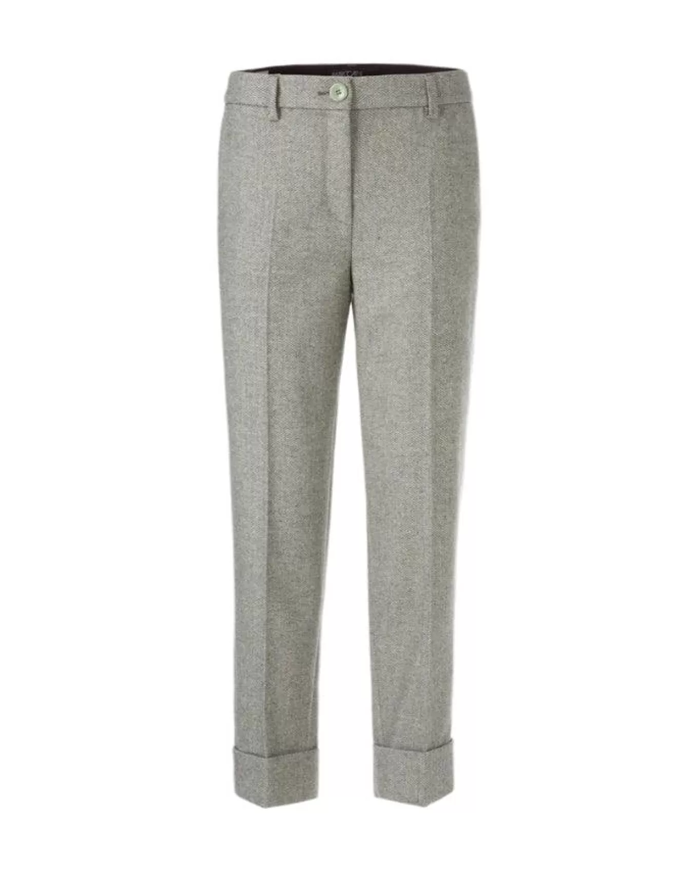 Fordon Herringbone Cuffed Pants<Marc Cain Shop