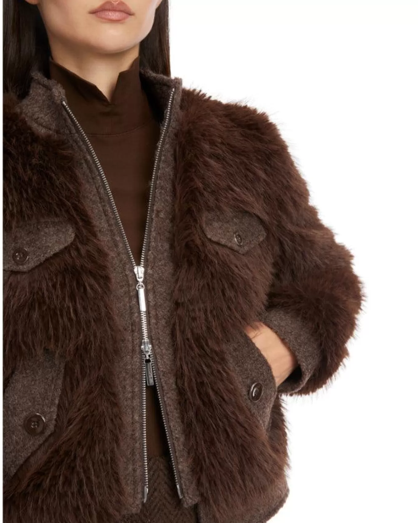 Fun Faux Fur Jacket<Marc Cain Online