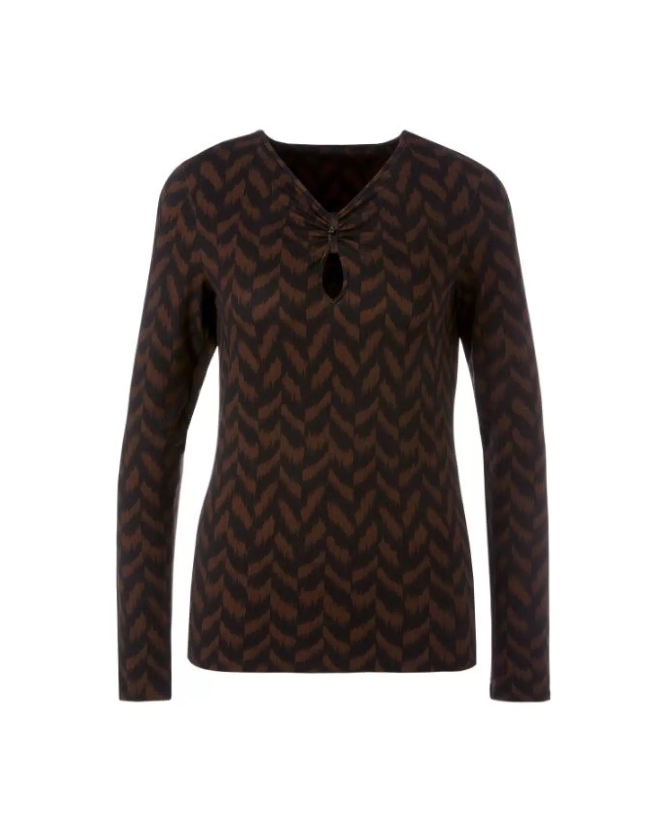 Herringbone Pattern Top<Marc Cain Best