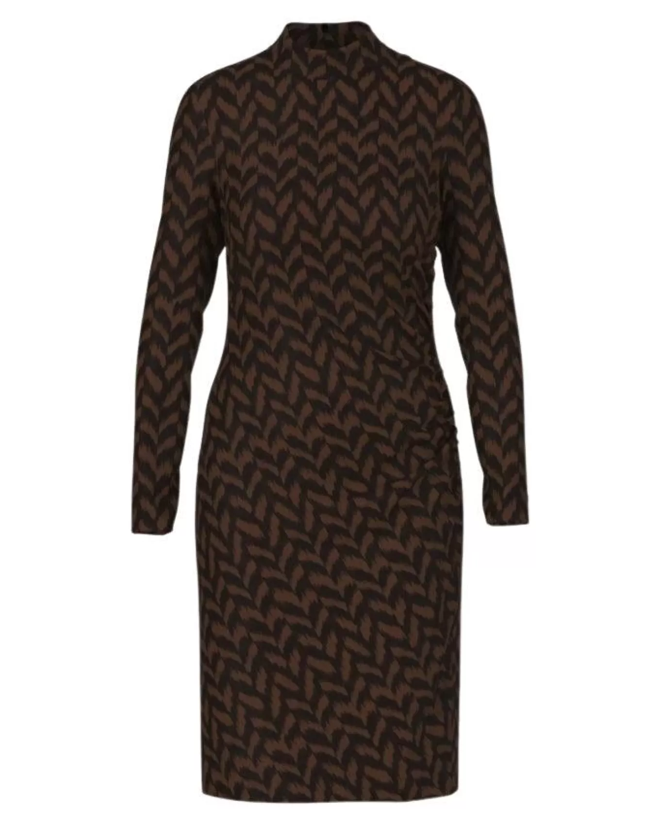 Herringbone Print Dress<Marc Cain Store