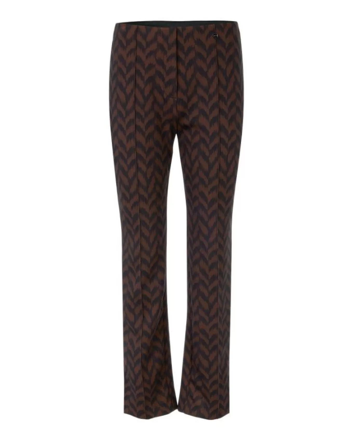 Herringbone Print Scuba Pant<Marc Cain Best