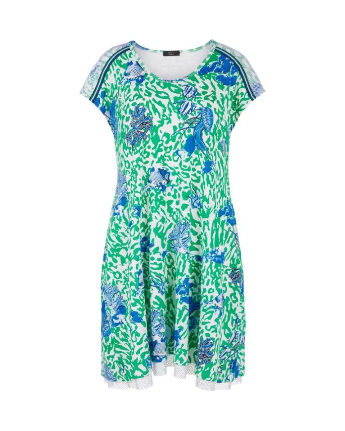 Print Cap Sleeve Dress<Marc Cain Fashion