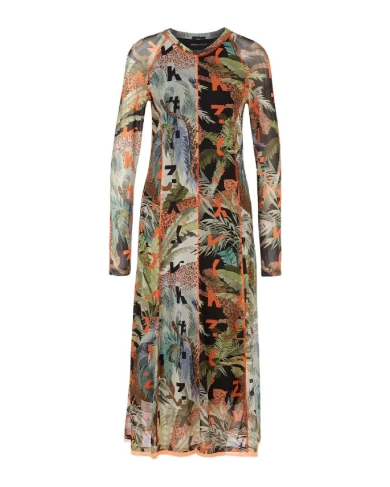 Printed Mesh Dress<Marc Cain Best Sale