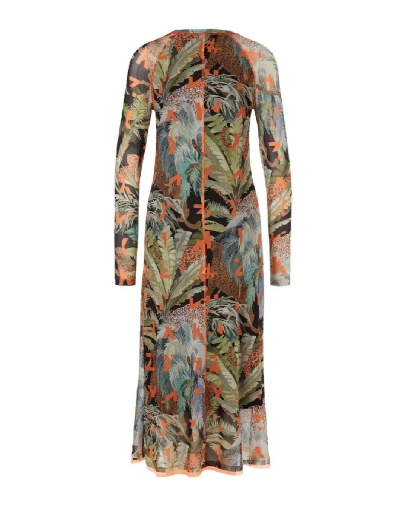 Printed Mesh Dress<Marc Cain Best Sale