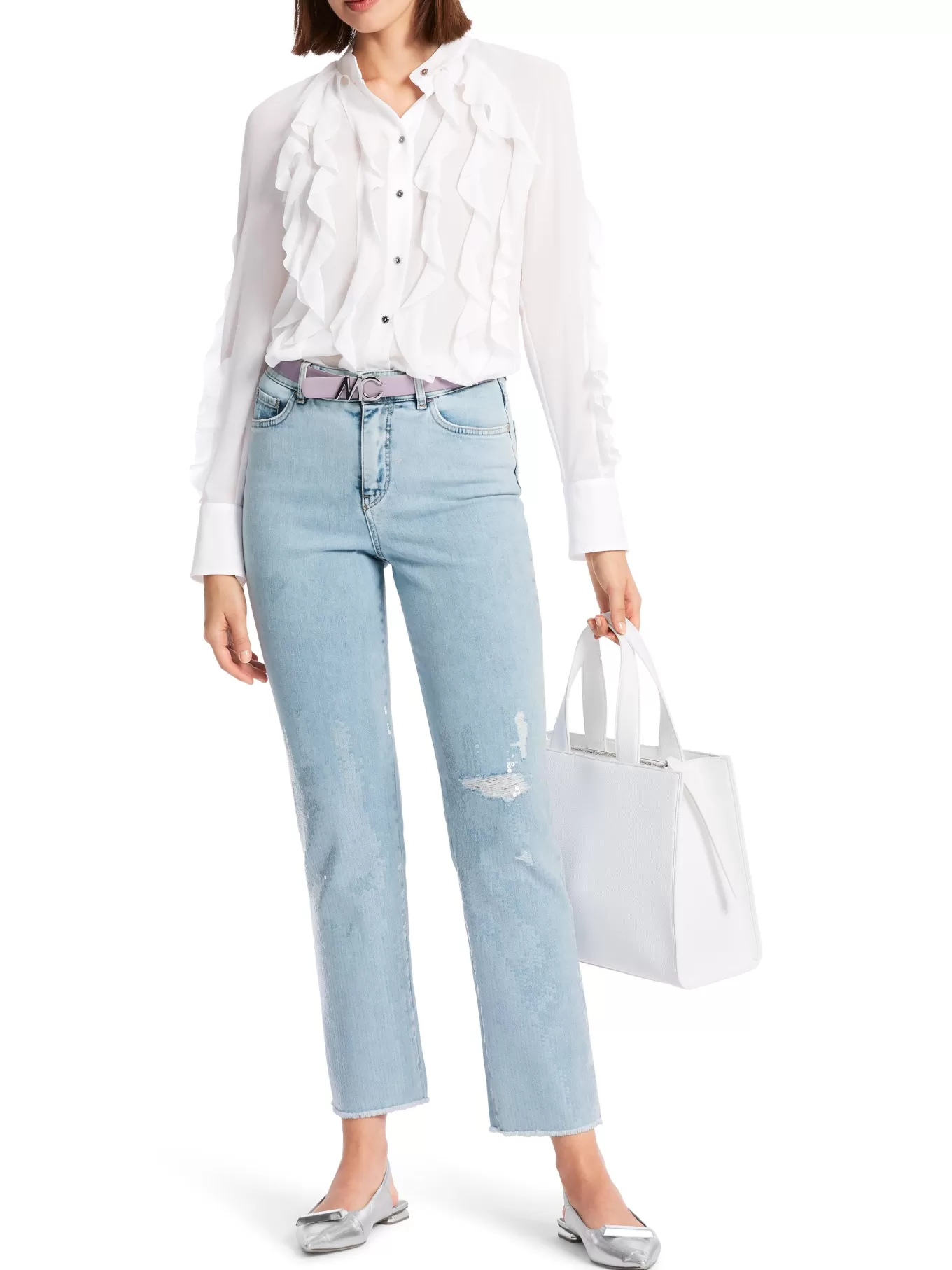 Sequin Distressed Jeans<Marc Cain Fashion