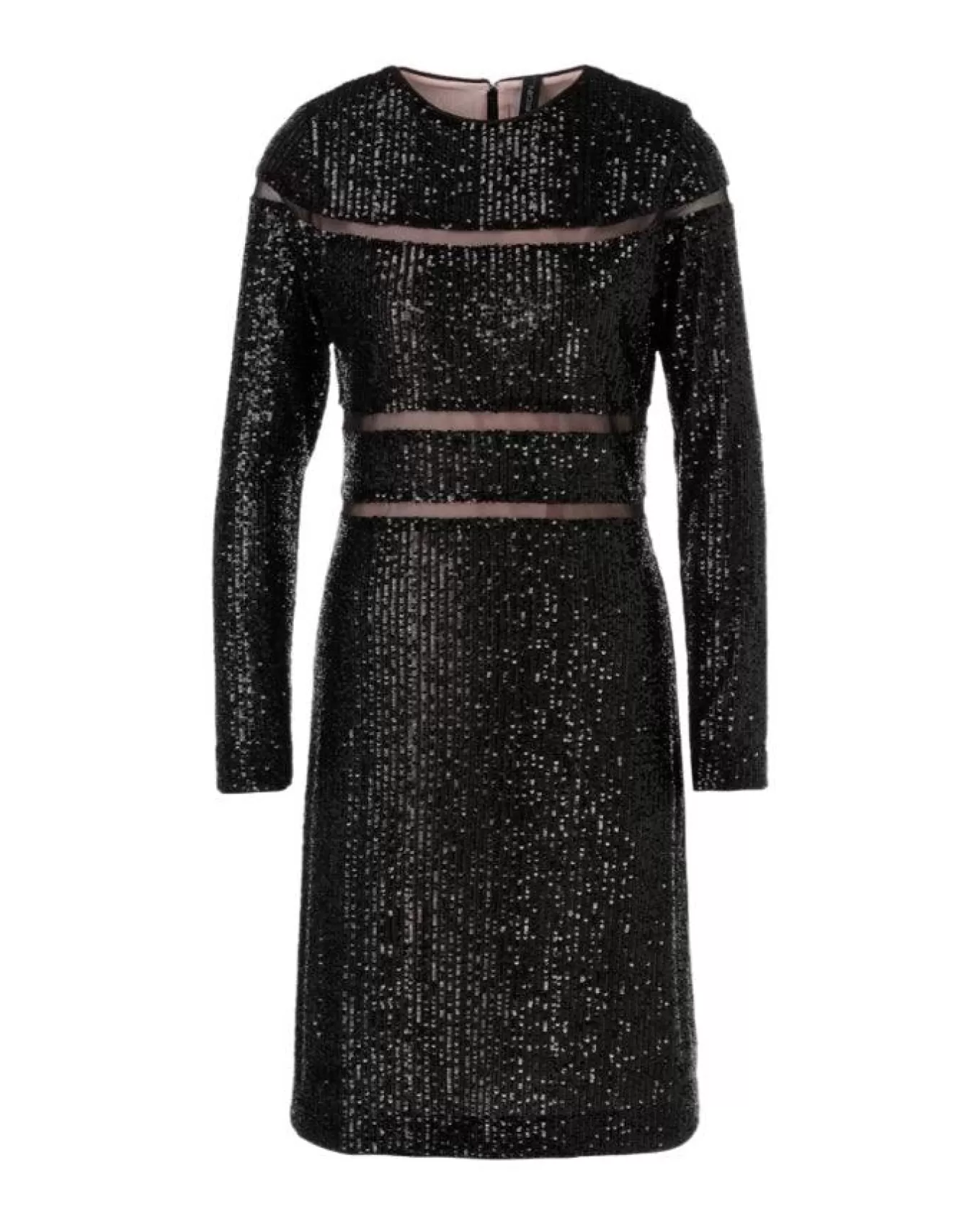 Sequin-Mesh Cut Outs Dress<Marc Cain Discount