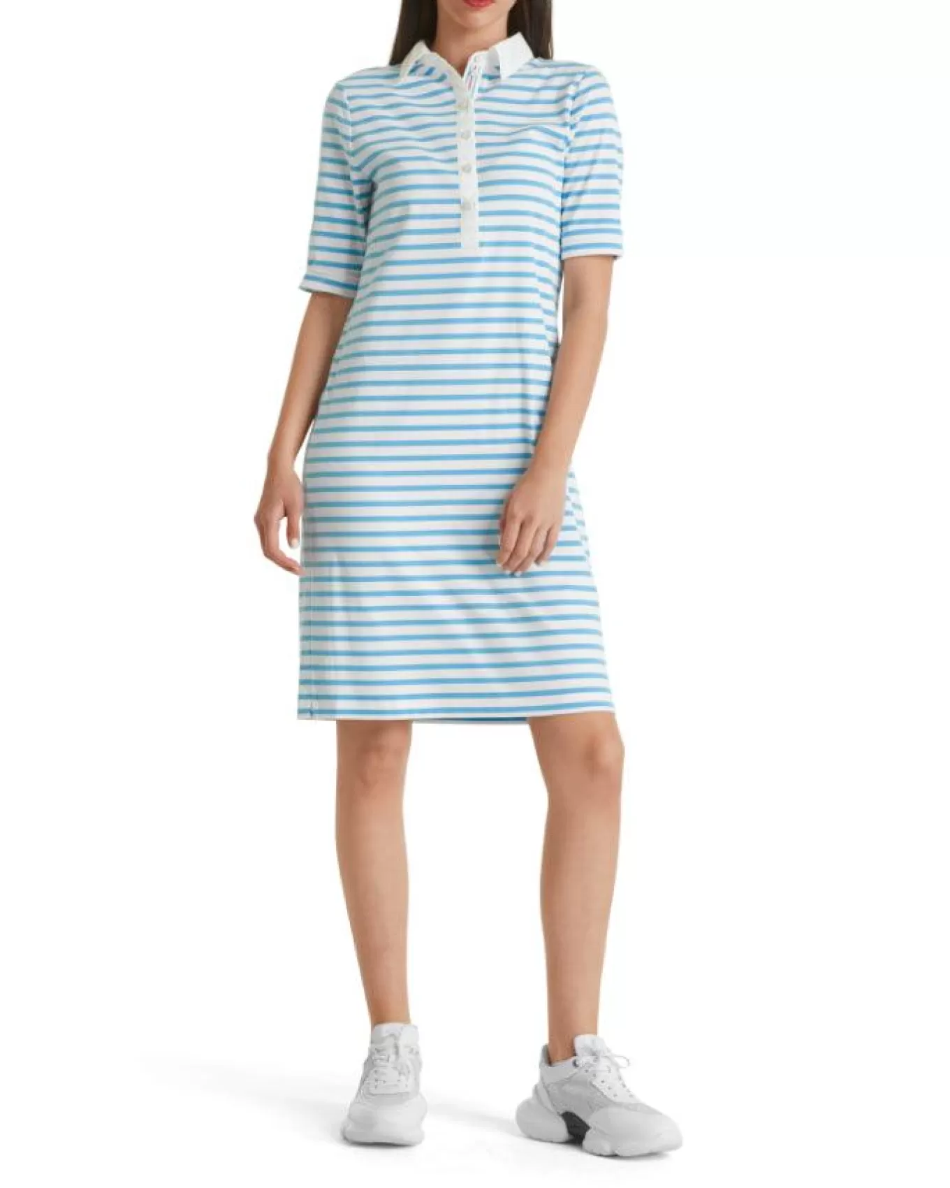 Striped Polo Dress<Marc Cain Discount