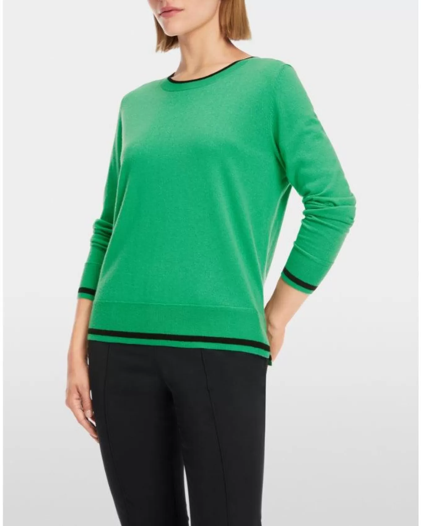 Trim Detail Crew Neck Sweater<Marc Cain Sale