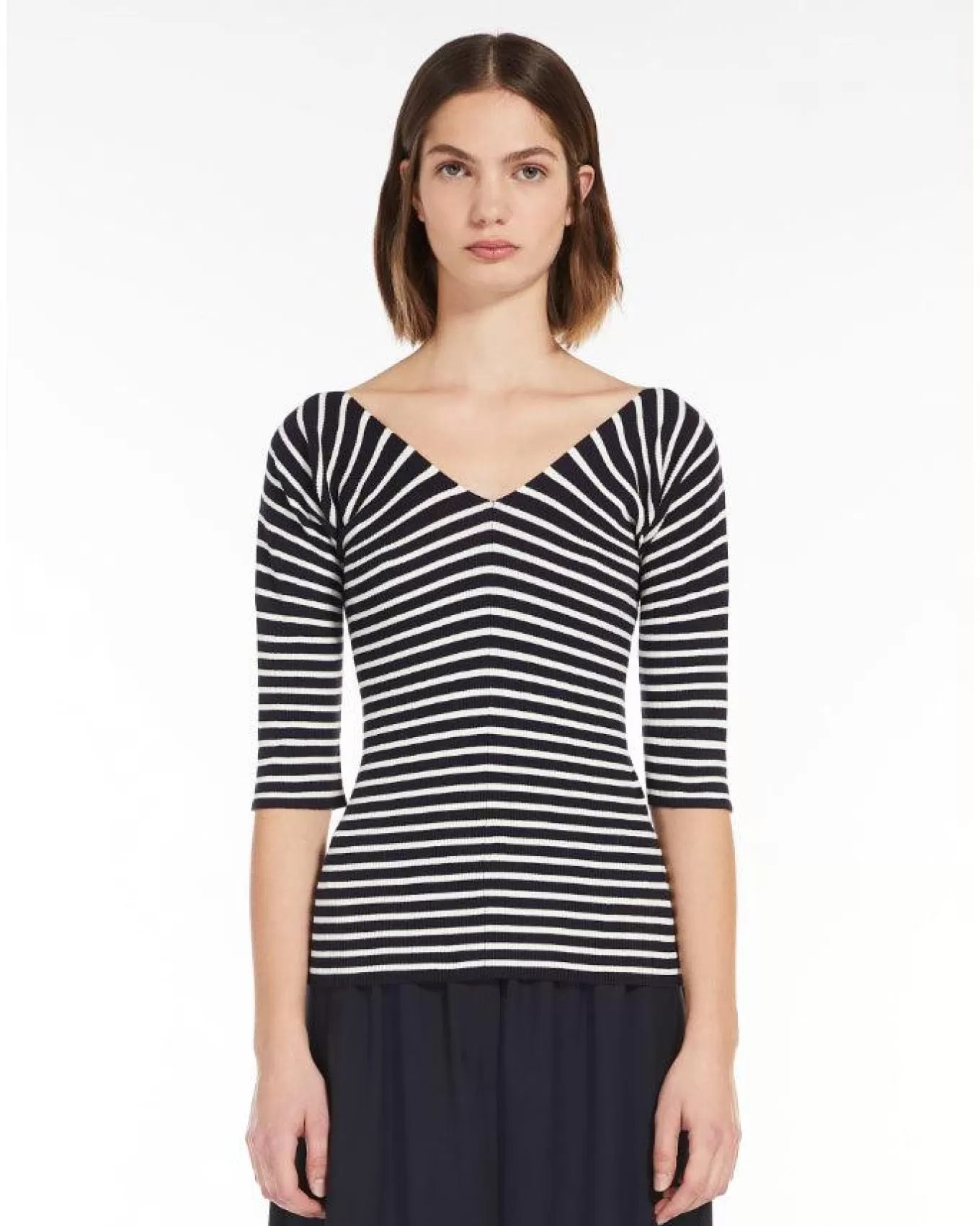 Oceano Stripe Knit Pullover<Max Mara Weekend Discount