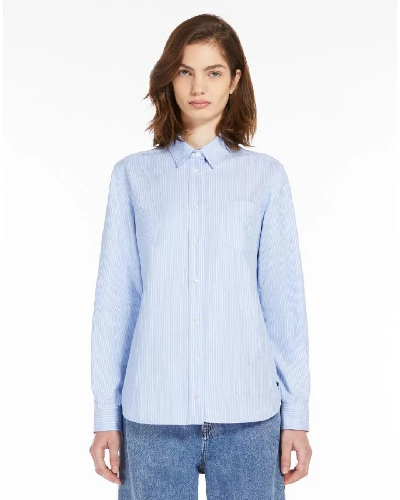 Piadena Stripe Cotton Shirt<Max Mara Weekend Sale