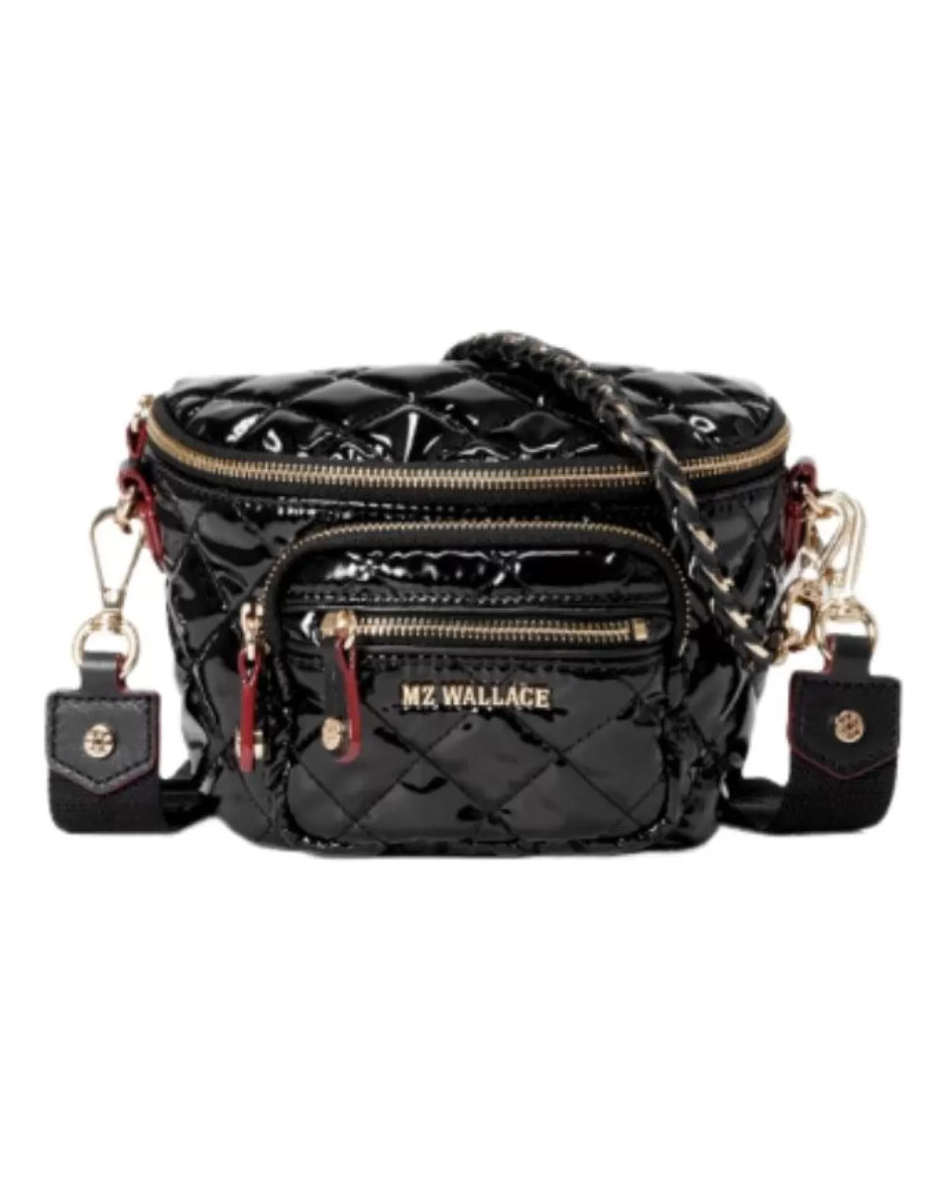 Black Lacquer Micro Crosby Sling Bag<MZ Wallace Store