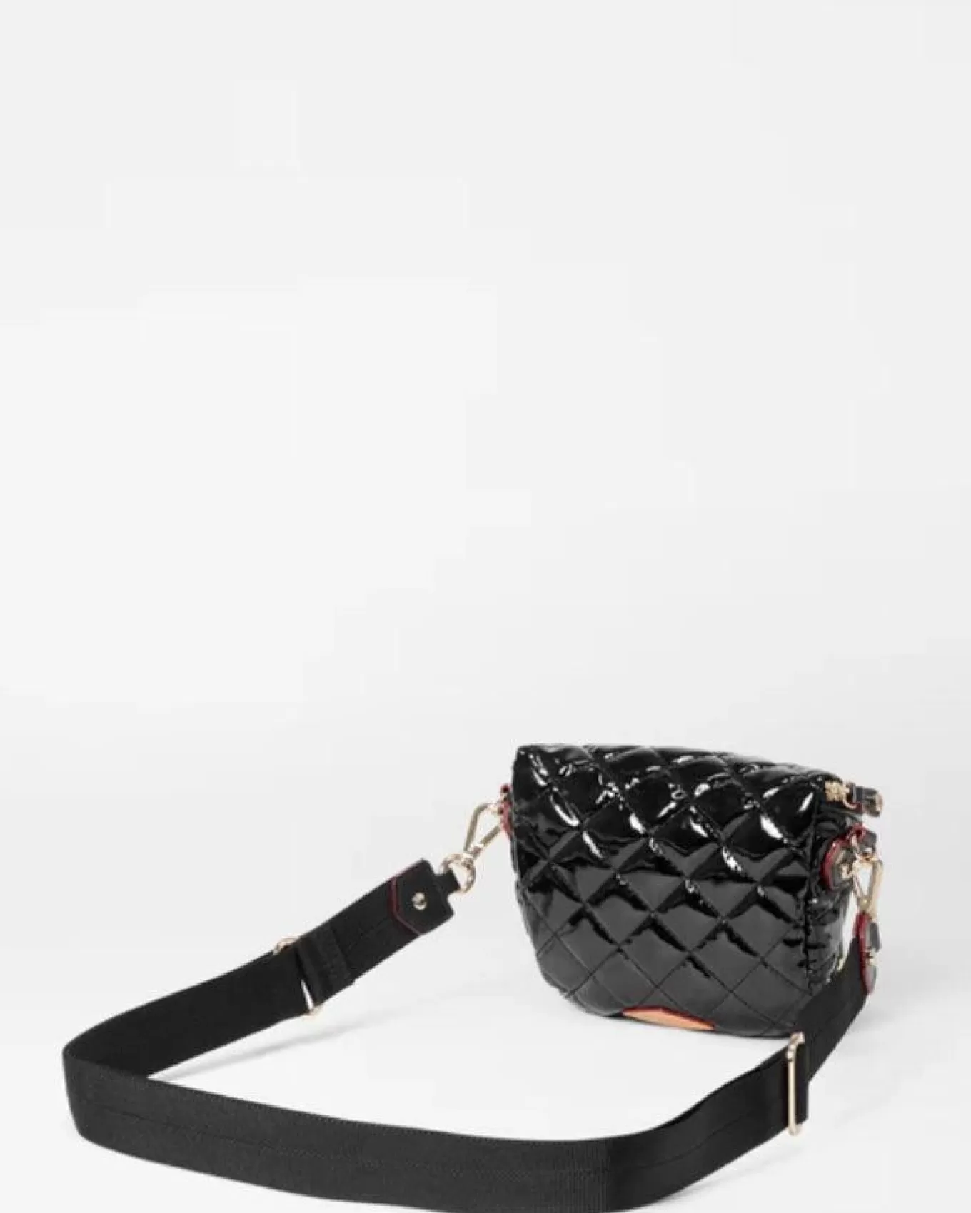 Black Lacquer Micro Crosby Sling Bag<MZ Wallace Store