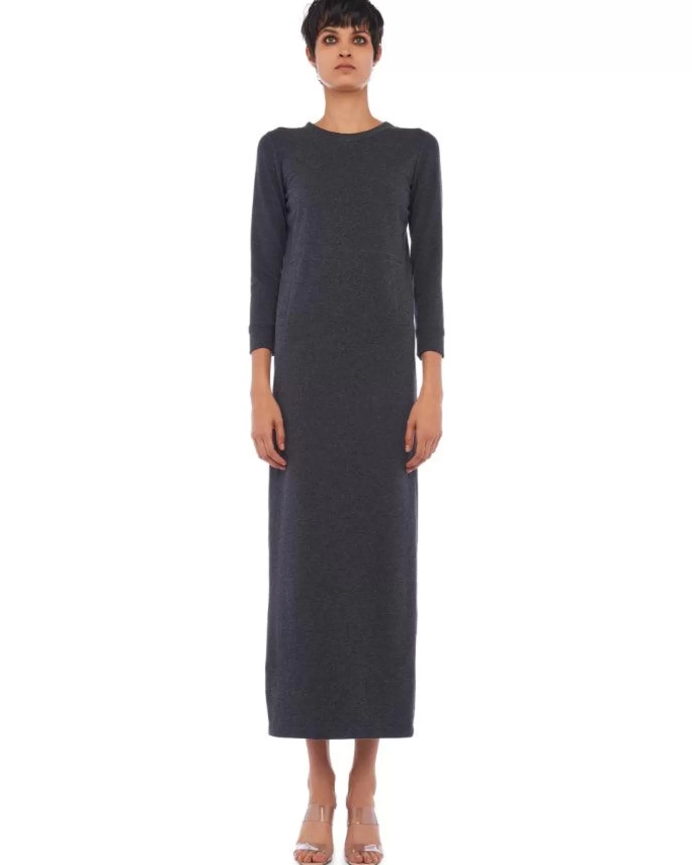 3/4 Sleeve Terry Gown<Norma Kamali Flash Sale