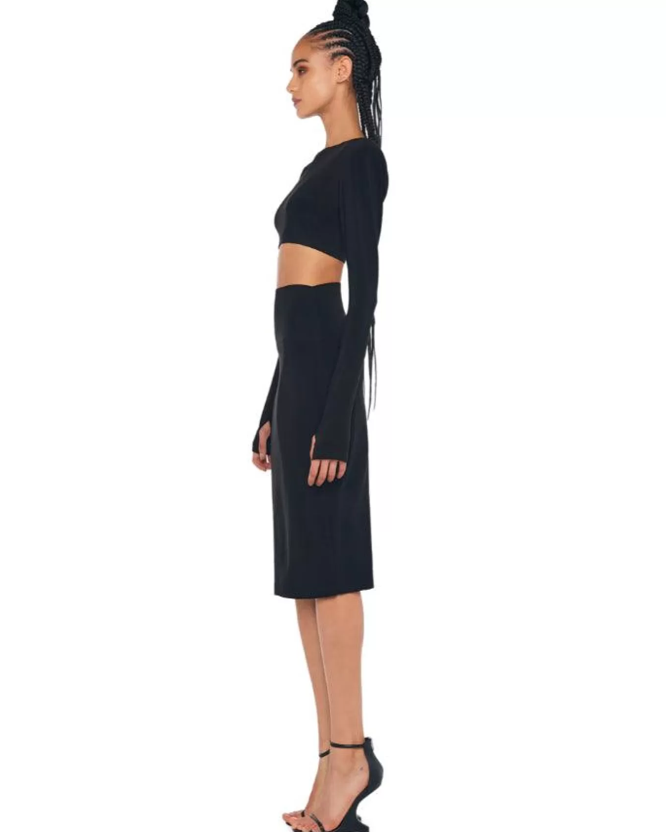 Straight Skirt To Knee<Norma Kamali New