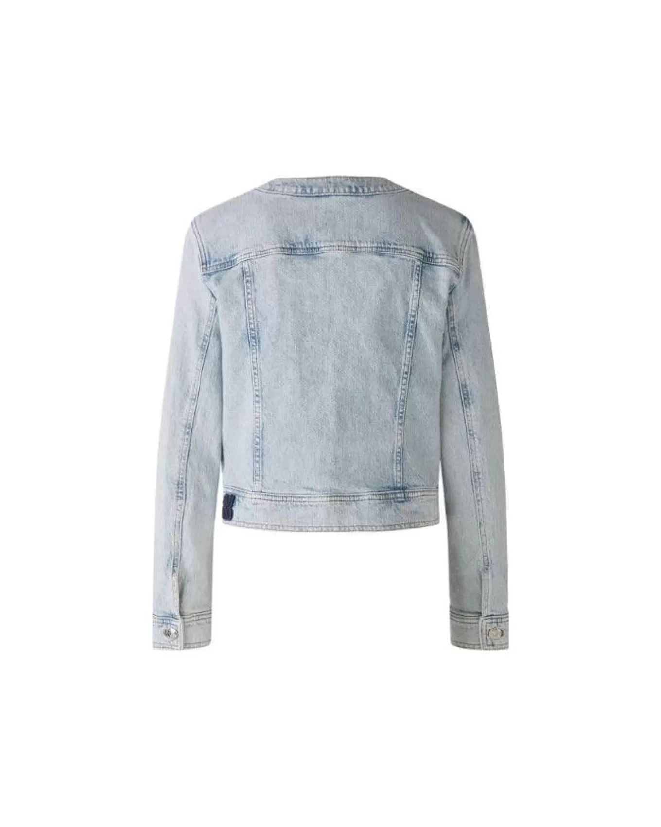 Crew Neck Denim Jacket<OUI Cheap