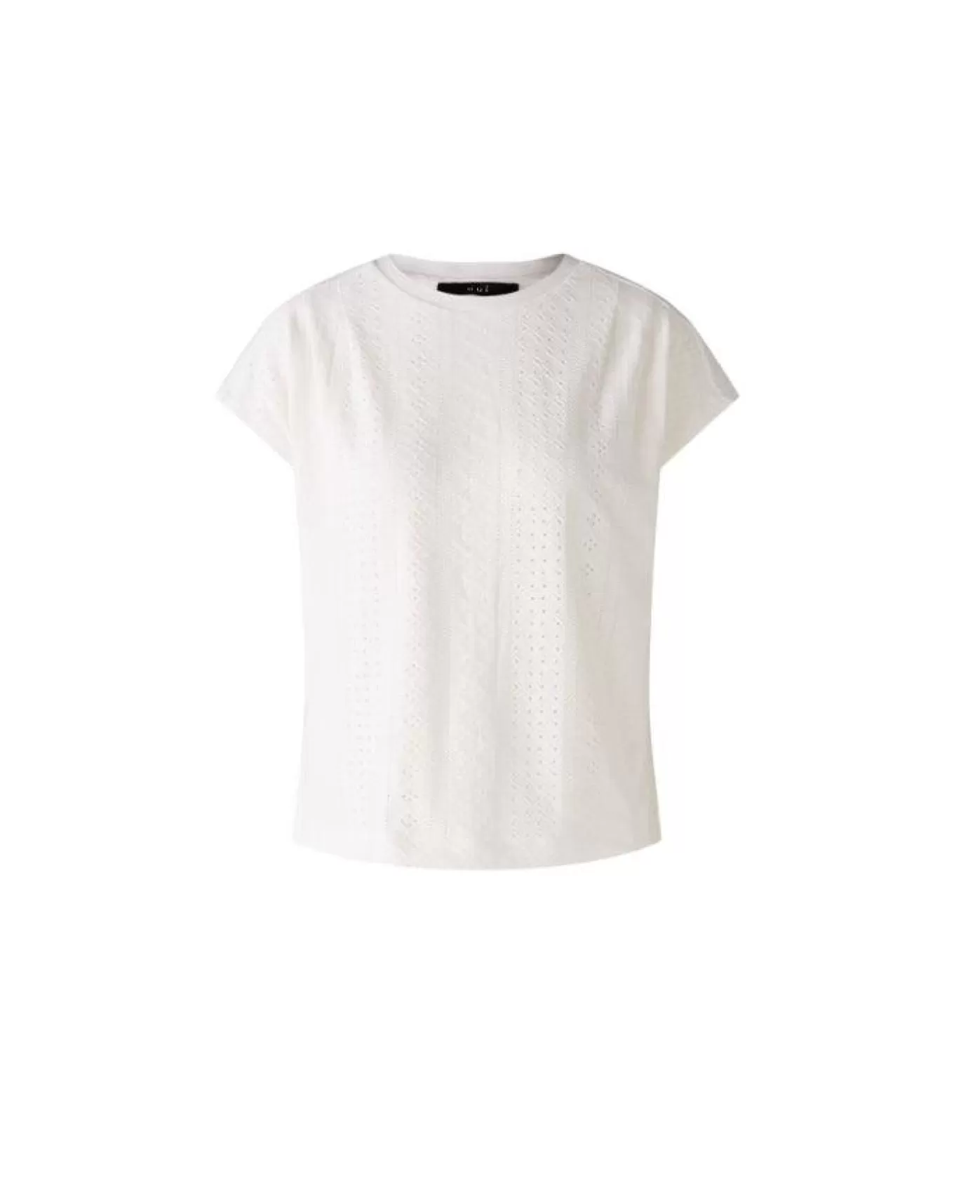 Eyelet Cap Sleeve Tee<OUI Online