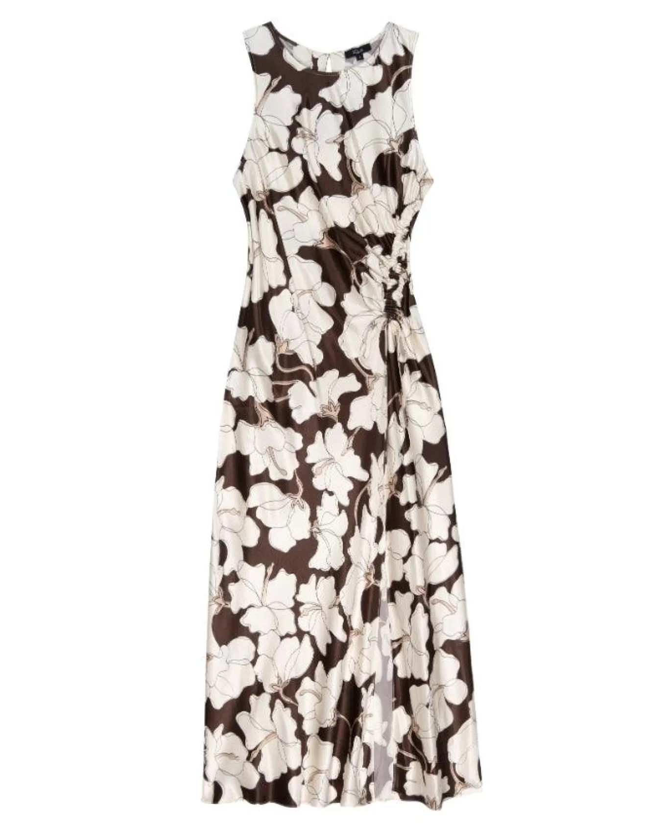 Gabriella Mocha Floral Print Dress<Rails Online