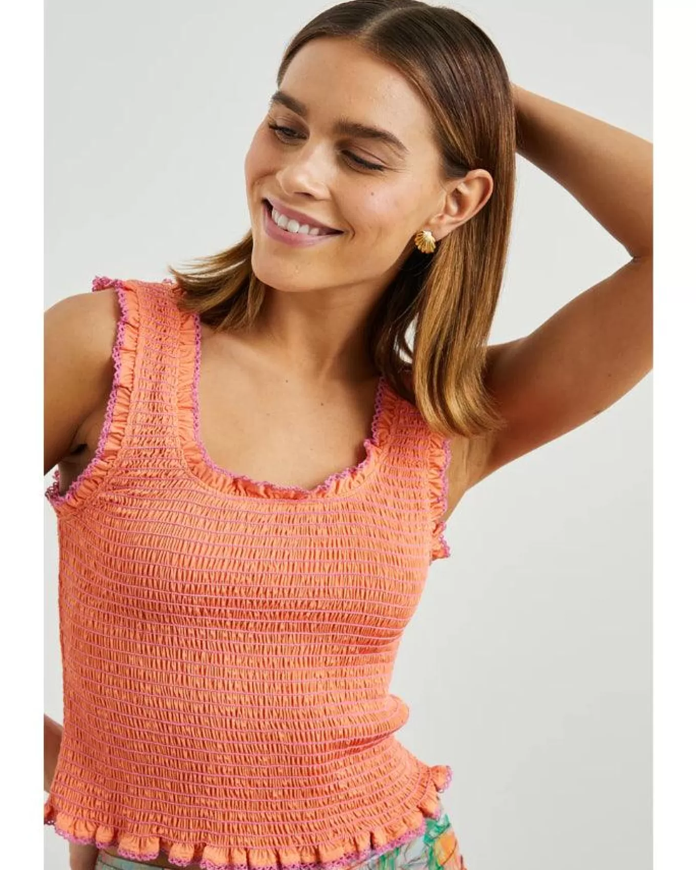 Maxine Smocked Tank<Rails Best Sale