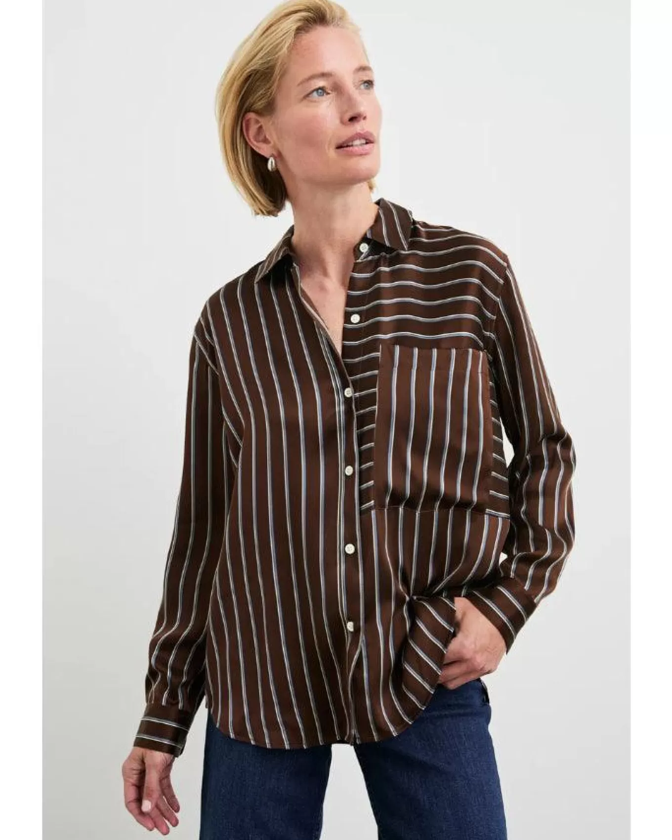 Spencer Baltic Stripe Shirt<Rails Discount