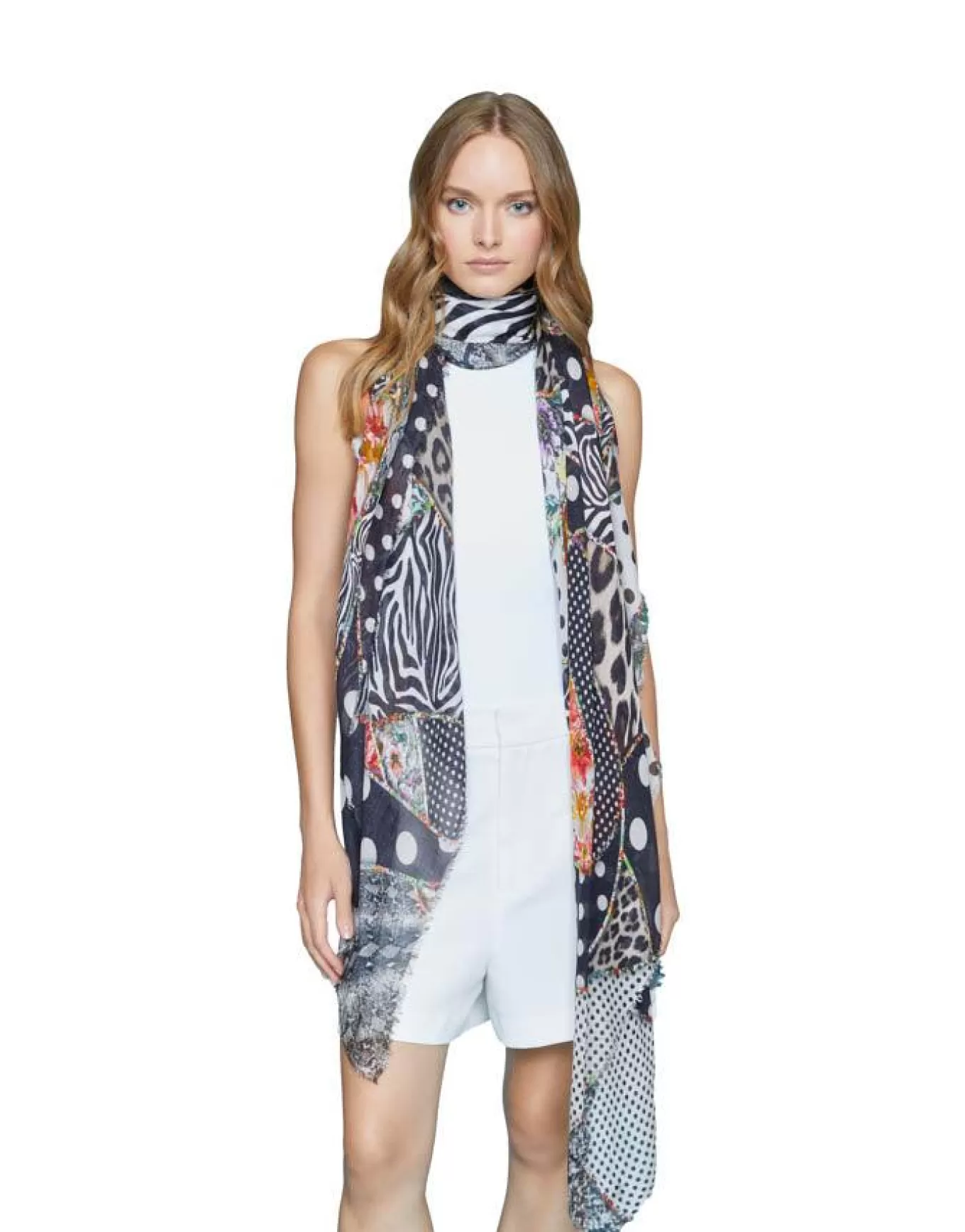 Remix Pring Scarf<Faliero Sarti Flash Sale