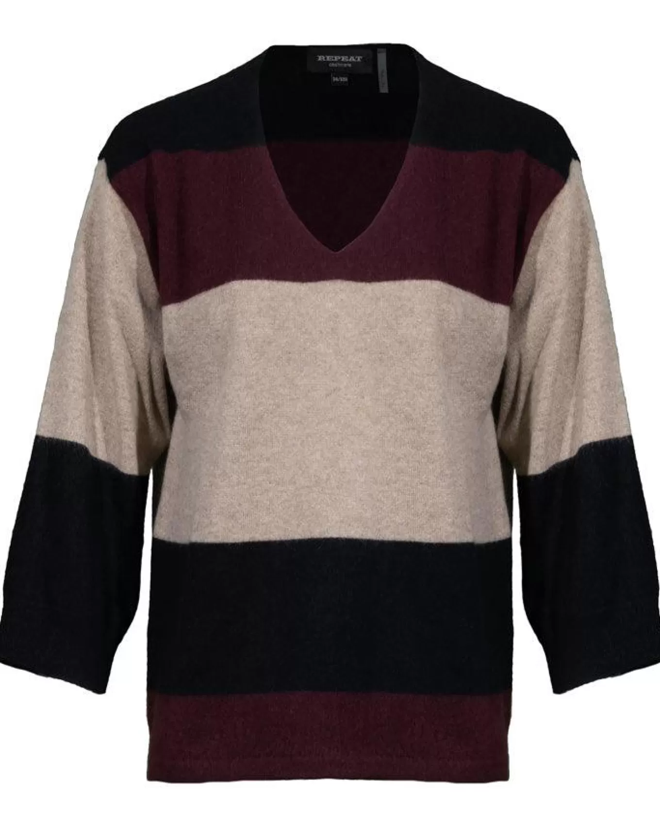 Color Block Cashmere Sweater<Repeat Best