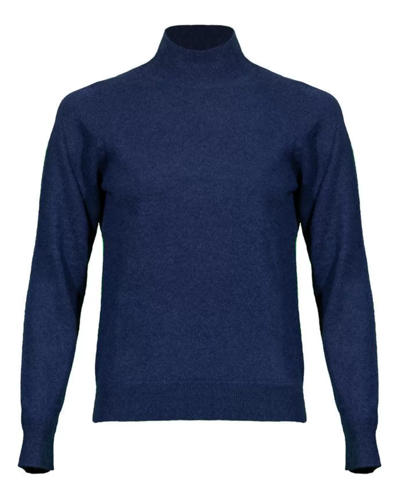 Mock Neck Cashmere Sweater Navy<Repeat Fashion