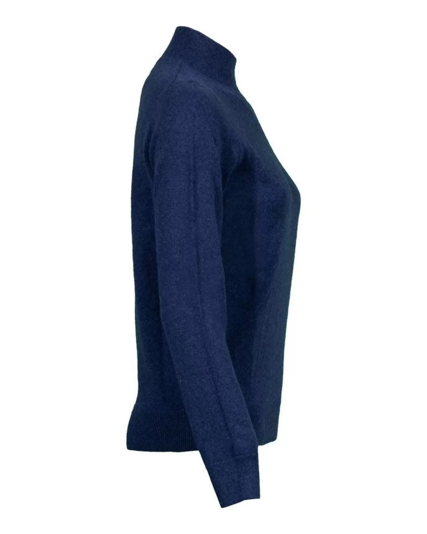 Mock Neck Cashmere Sweater Navy<Repeat Fashion