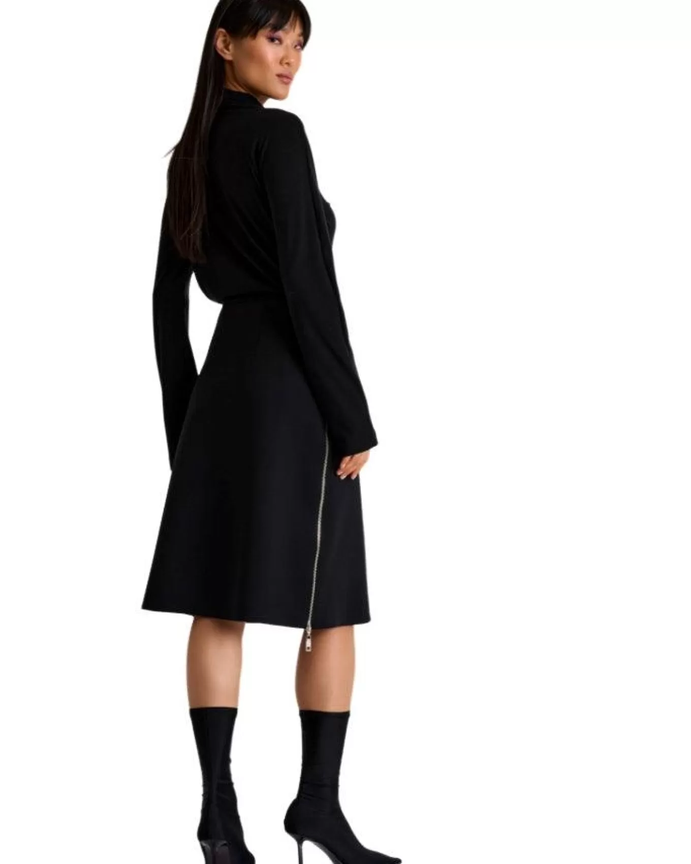 Sofia 3D Jersey Side Zip Skirt<Shan Cheap