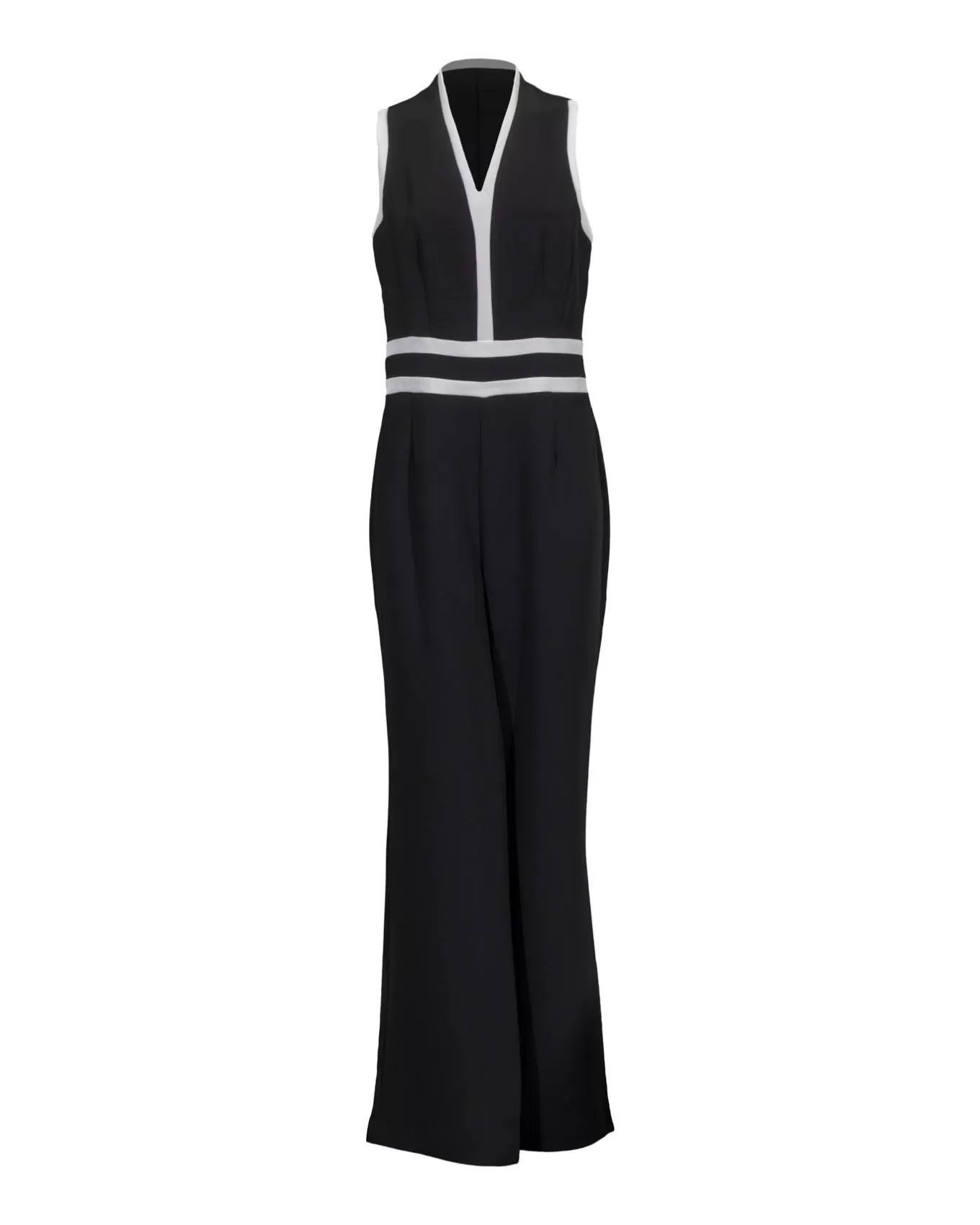 Sleeveless Contrast Trim Jumpsuit<Iris Best