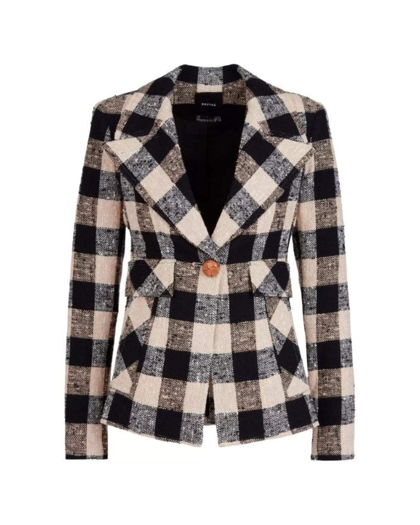 Cut-Away Check Blazer<Smythe Online