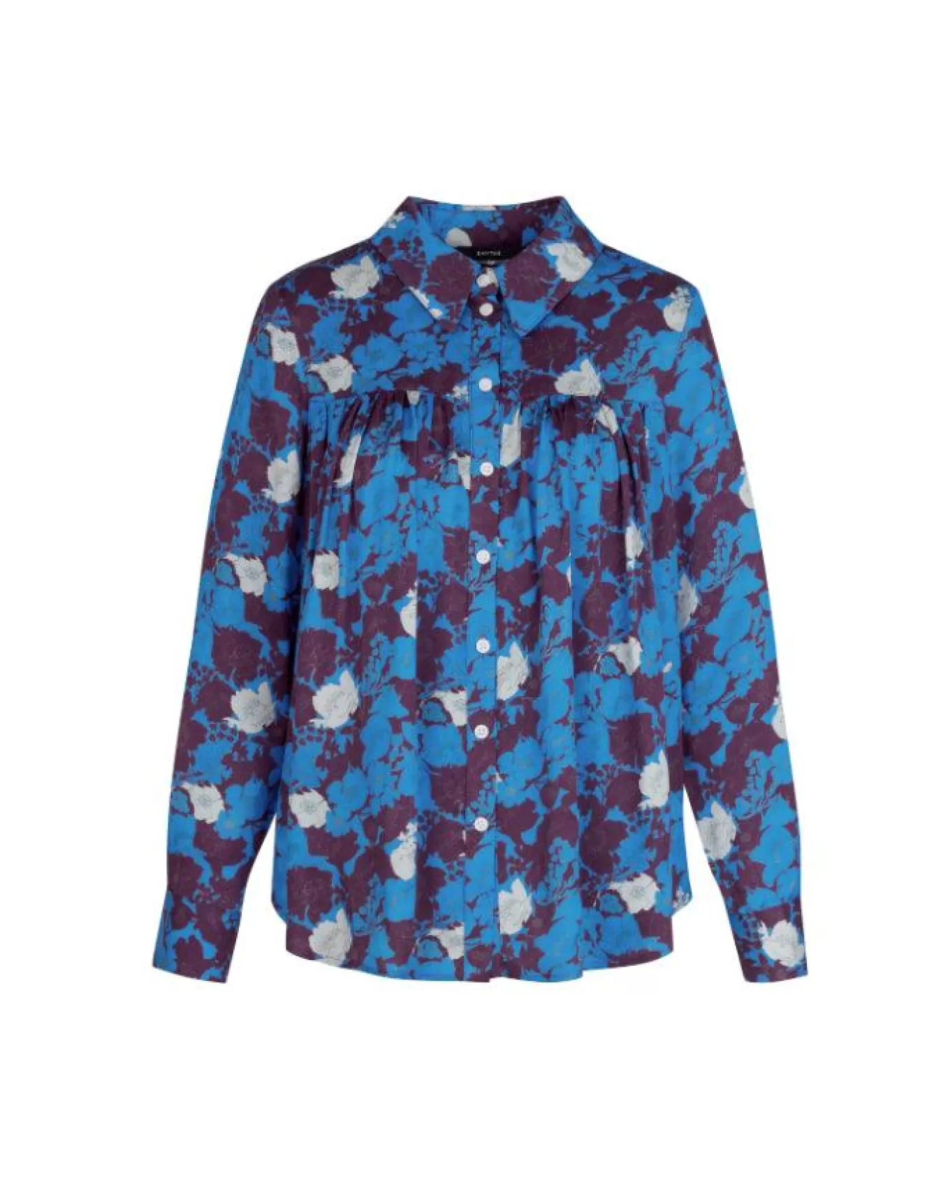 Lapis Floral Shirred Blouse<Smythe Hot