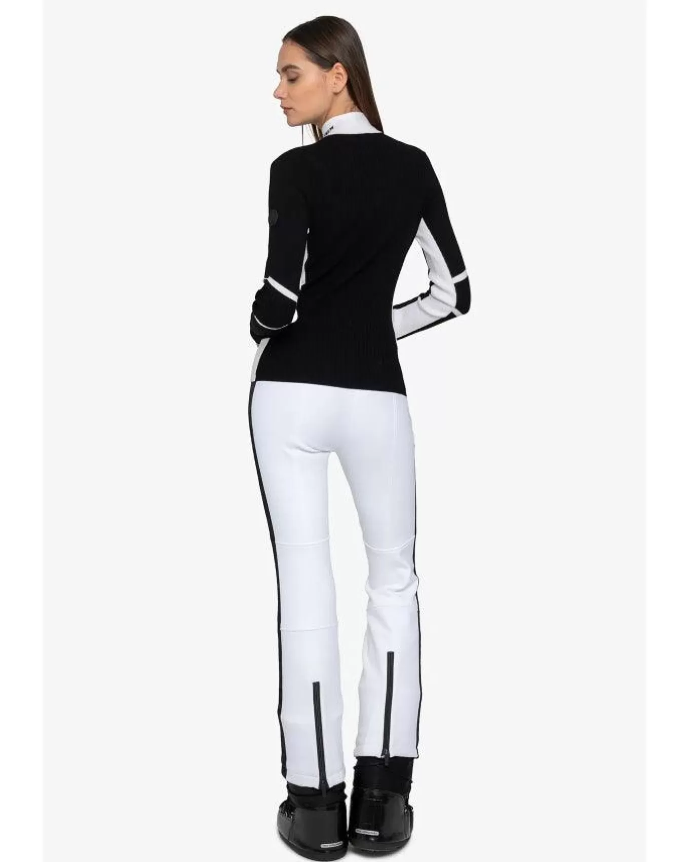 Rib Knit Stand Collar Sweater With Contrast Details<Sportalm Clearance