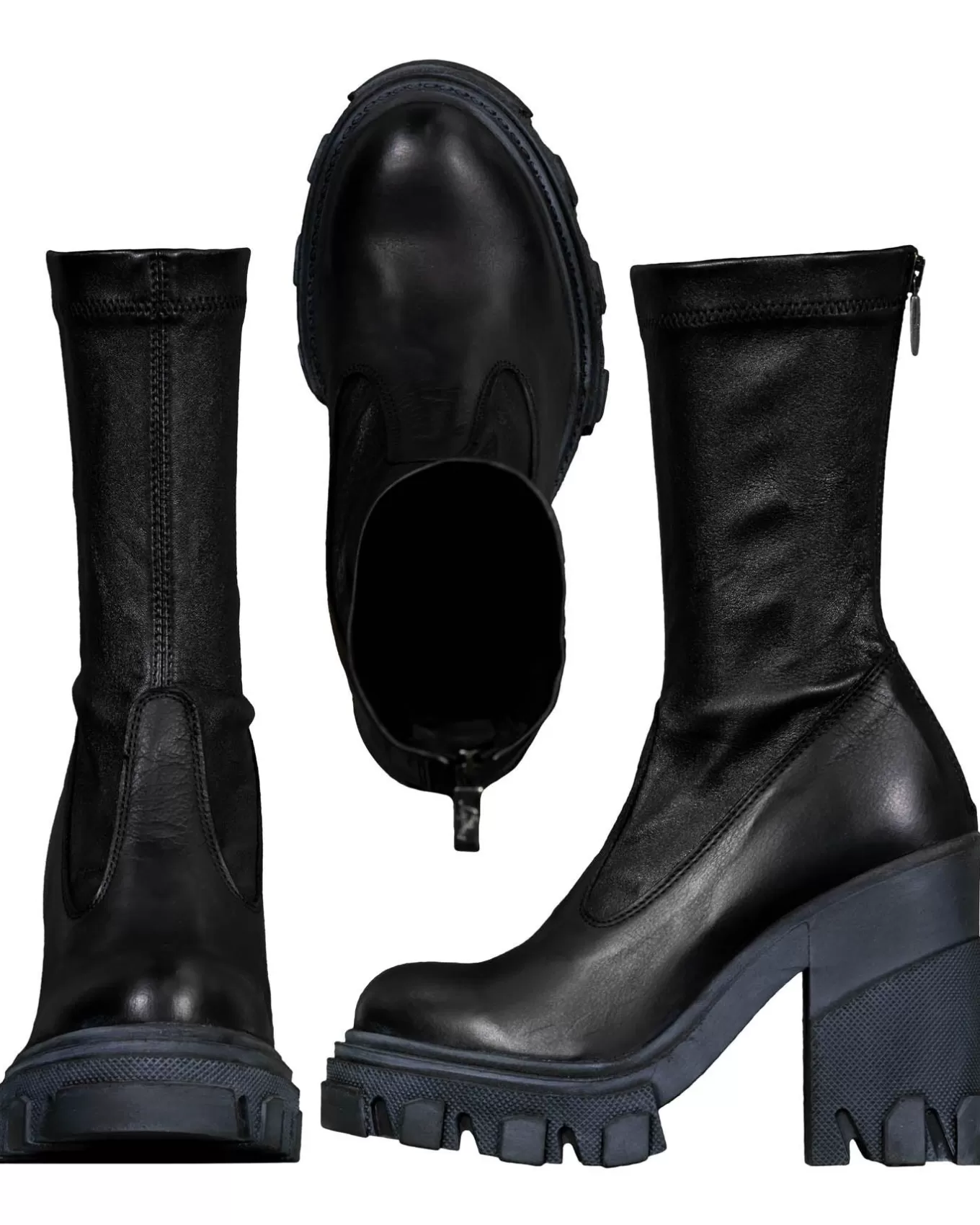 Stretch Leather Boot<Lofina Cheap