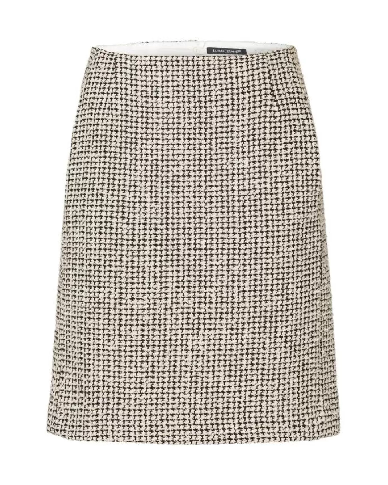 Tweed Contrast Knit Pencil Skirt<Luisa Cerano Shop