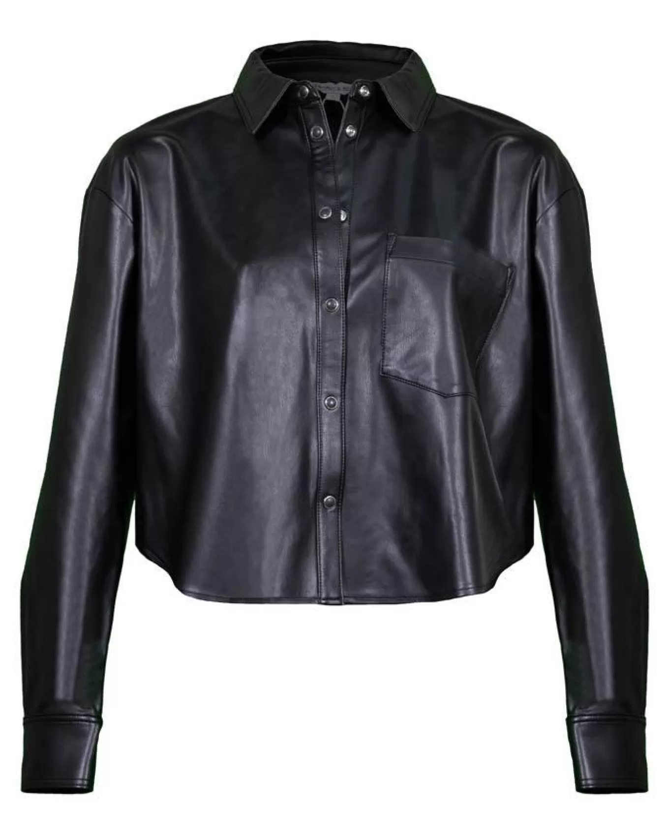 Aderes Faux Leather Shirt<Veronica Beard Online