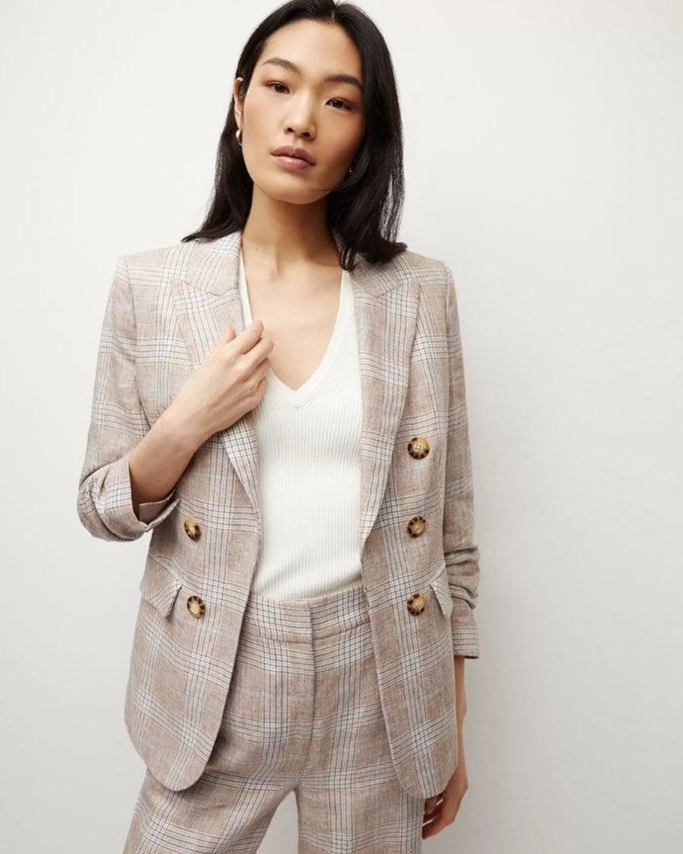 Beacon Plaid Dickey Jacket<Veronica Beard Fashion