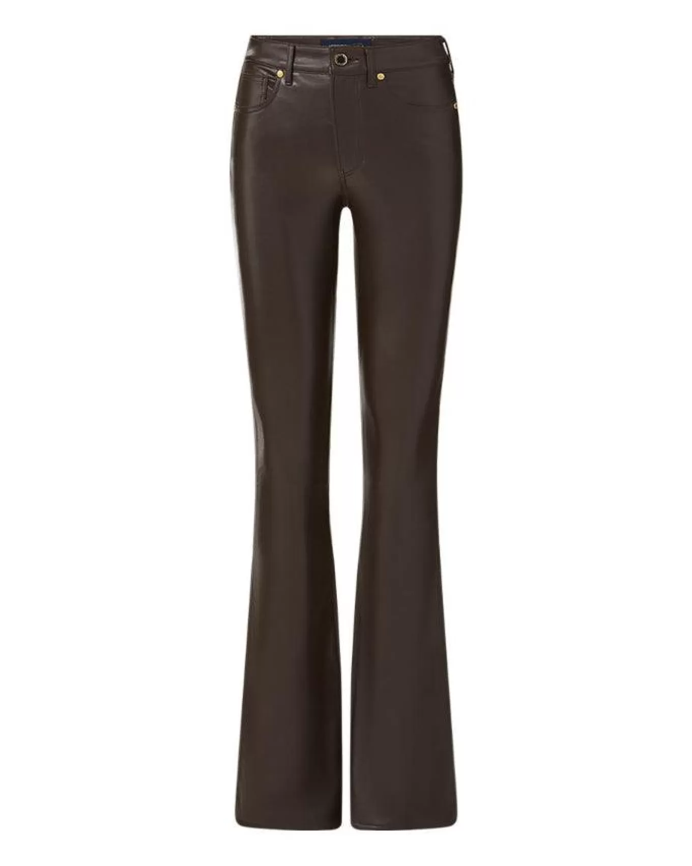 Beverly Dark Chocolate Vegan Leather Skinny Flare Pant<Veronica Beard Best Sale