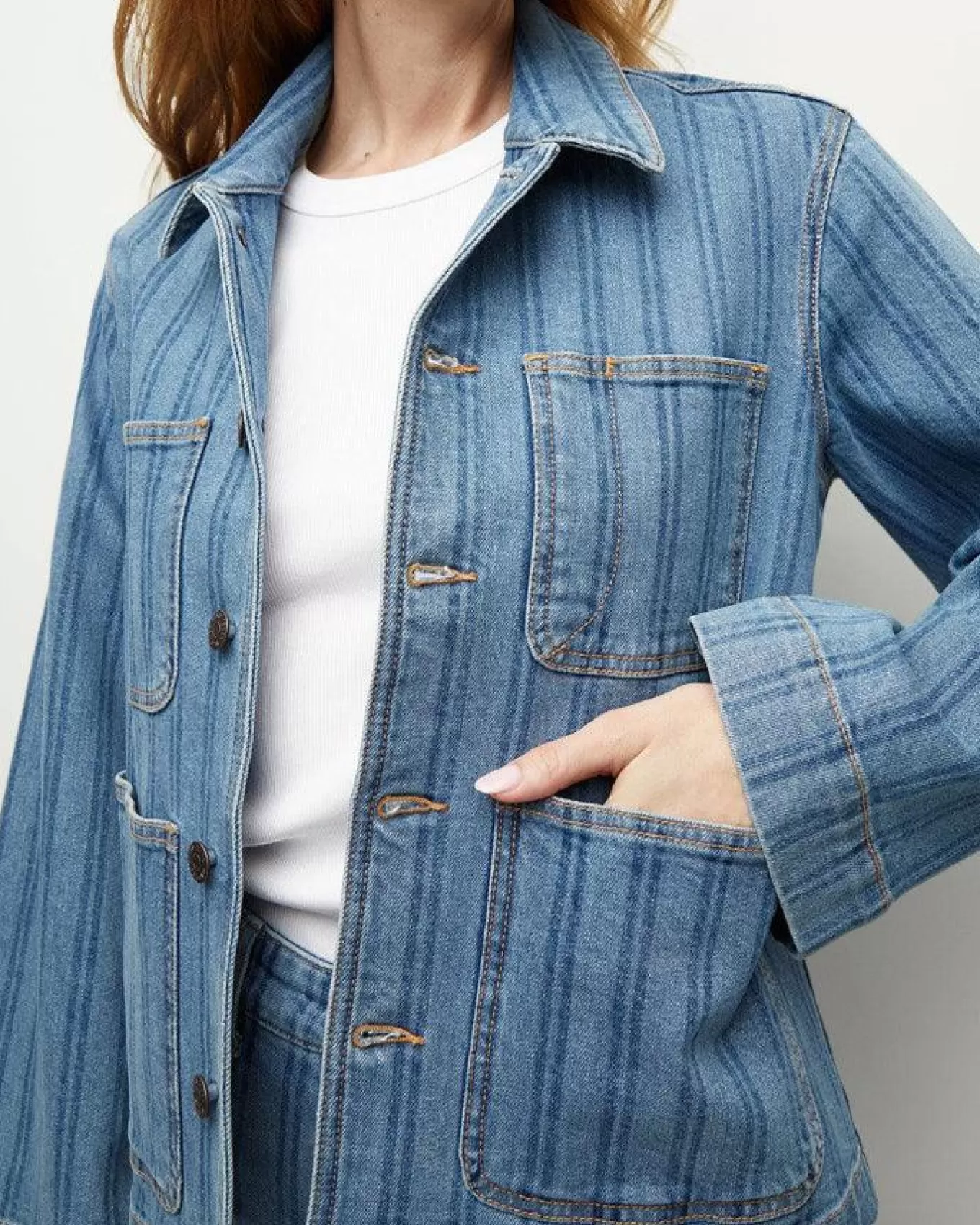 Chore Denim Jacket<Veronica Beard Cheap